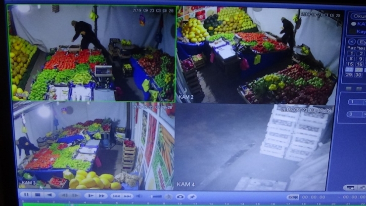 Birer Gün Arayla 3 Kez Aynı Manavı Soyan Hırsız Kameralara Yakalandı
