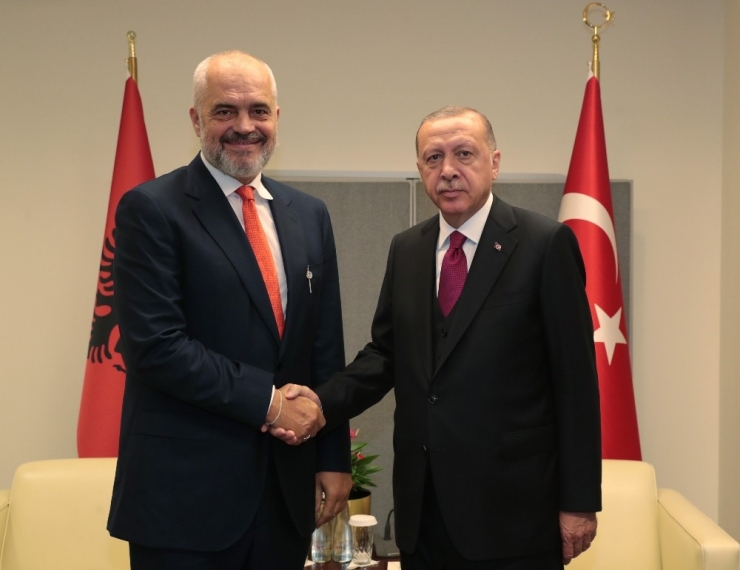 Cumhurbaşkanı Erdoğan, Arnavutluk Başbakanı Rama İle Görüştü