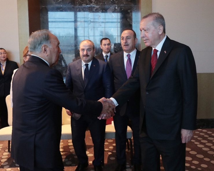 Cumhurbaşkanı Erdoğan, Kazakistan Kurucu Cumhurbaşkanı Nazarbayev İle Görüştü