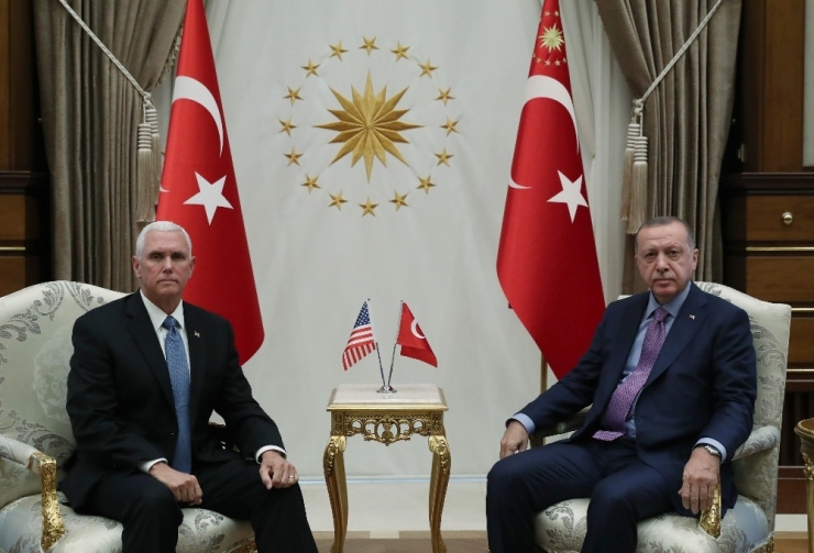 Cumhurbaşkanı Erdoğan Pence’i Kabul Ediyor