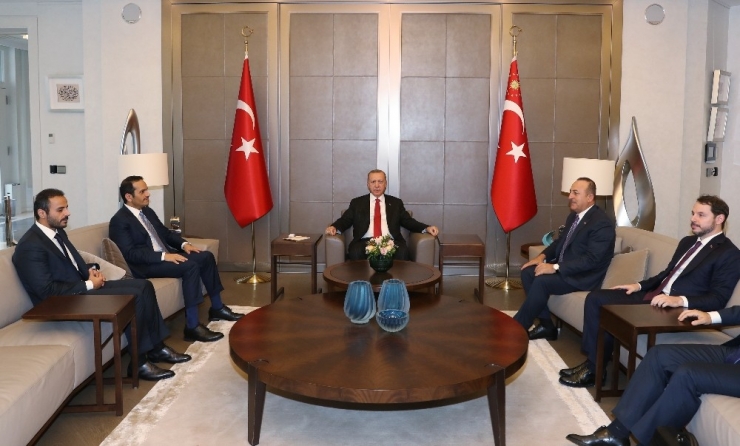 Cumhurbaşkanı Erdoğan, Katar Başbakan Yardımcısını Kabul Etti