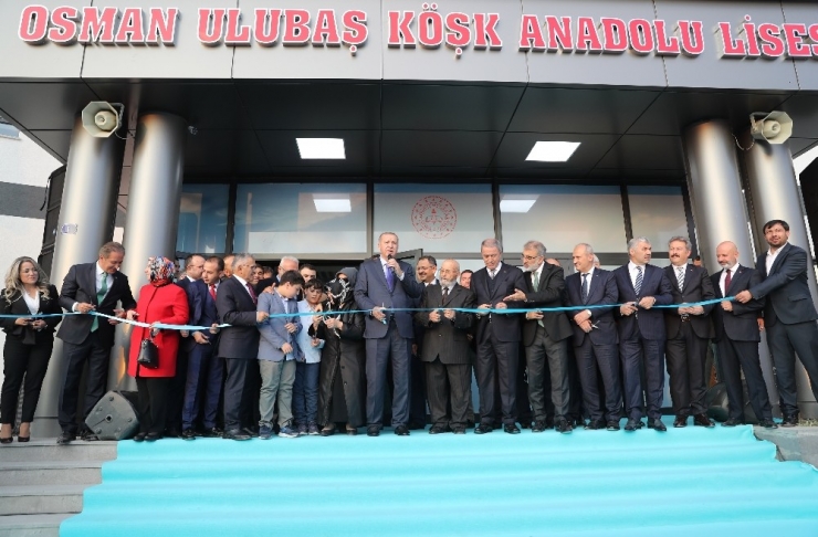 Cumhurbaşkanı Erdoğan, Osman Ulubaş Köşk Anadolu Lisesi’ni Açtı