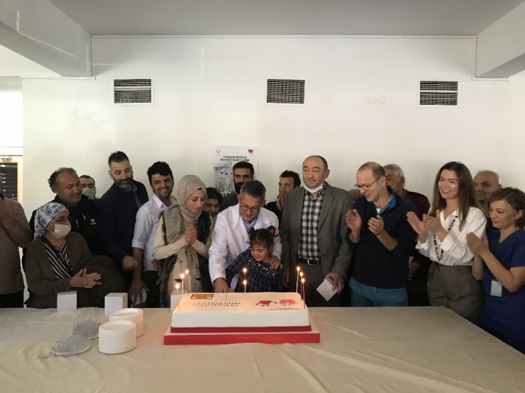 Organ Nakli Olan Hastalar İkinci Doğum Günlerini Pasta Keserek Kutladı