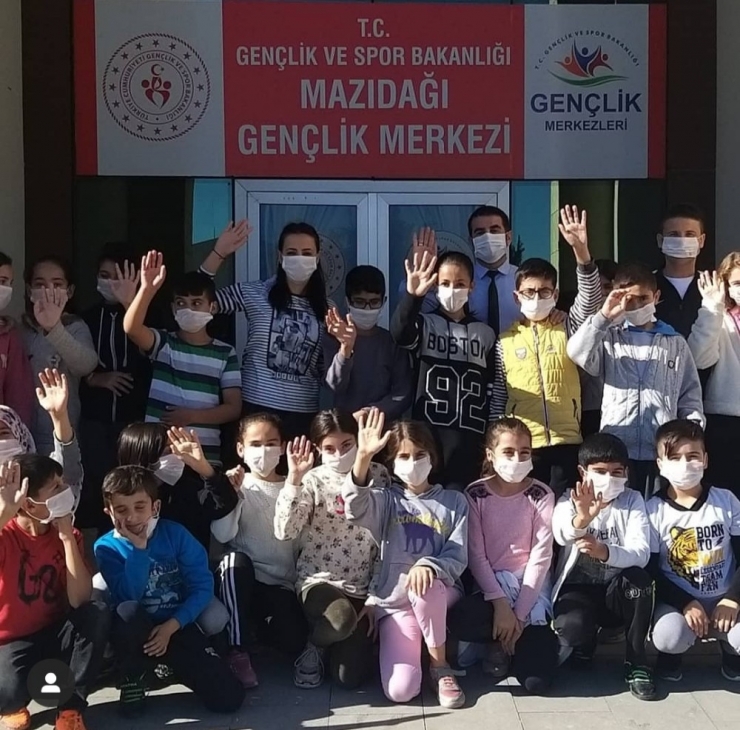 Mazıdağı’nda Öğrenciler, Lösemi Hastalarına Destek İçin Maske Taktı