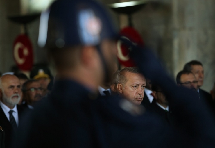 Devlet Erkanı Cumhurbaşkanı Erdoğan’ın Başkanlığında Anıtkabir’de