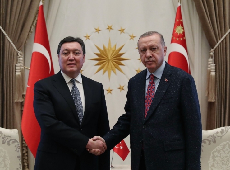 Cumhurbaşkanı Erdoğan, Kazakistan Başbakanı’nı Kabul Etti