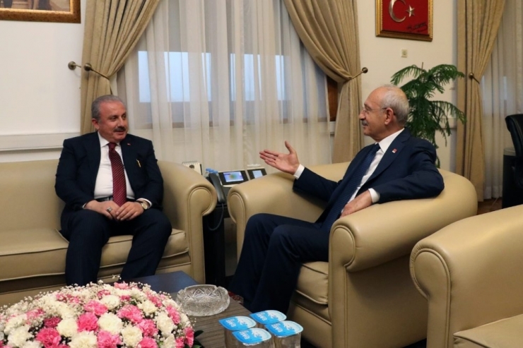 Tbmm Başkanı Şentop, Chp Genel Başkanı Kılıçdaroğlu İle Görüştü