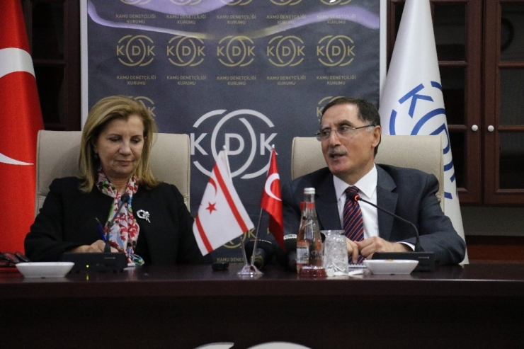 Kdk Başkanı Şeref Malkoç, Kktc Ombudsman Heyetini Ağırladı