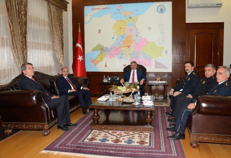 Emniyet Genel Müdürü Mehmet Aktaş, Balıkesir Valisi Ersin Yazıcı’yı Ziyaret Etti