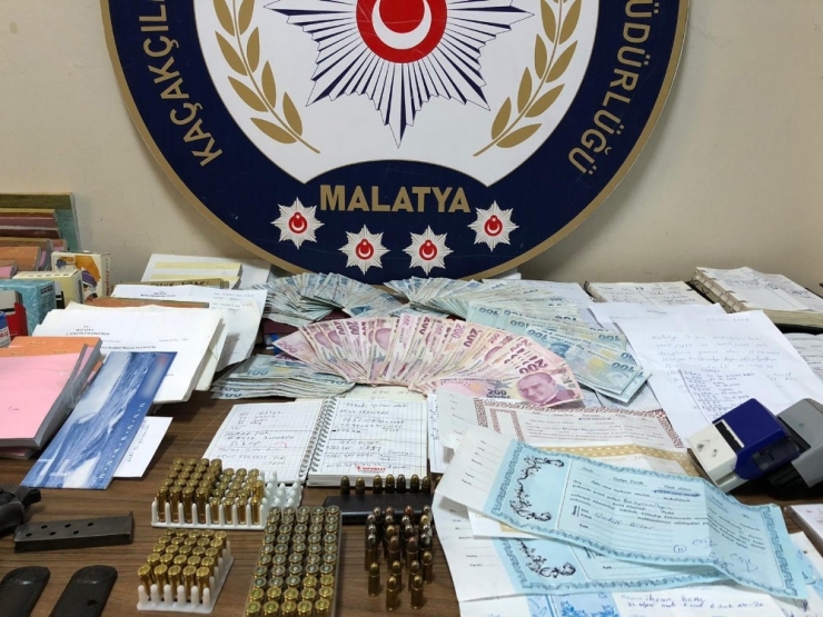 Malatya’da Tefecilik Operasyonu: 5 Gözaltı