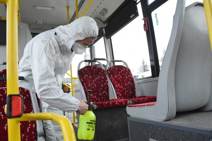 Otobüslerde Antibakteriyel Temizlik