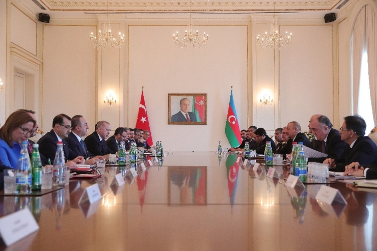Cumhurbaşkanı Erdoğan, Aliyev İle Yüksek Düzeyli İşbirliği 8.toplantısı’na Başkanlık Etti