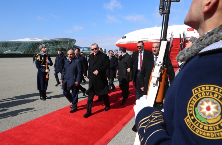 Cumhurbaşkanı Erdoğan, Azerbaycan’a Geldi