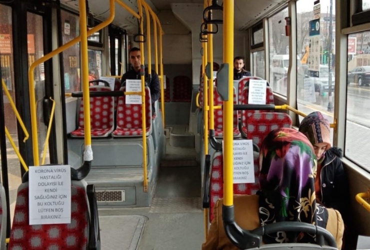 Malatya’da Otobüslerde "Sosyal Mesafe" Düzenlemesi
