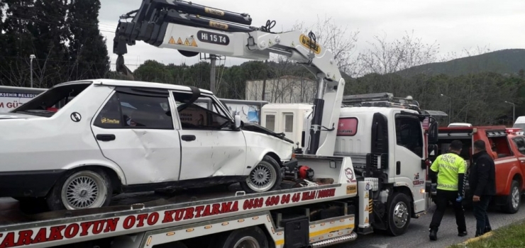 Milas’ta Trafik Kazası; 1 Yaralı