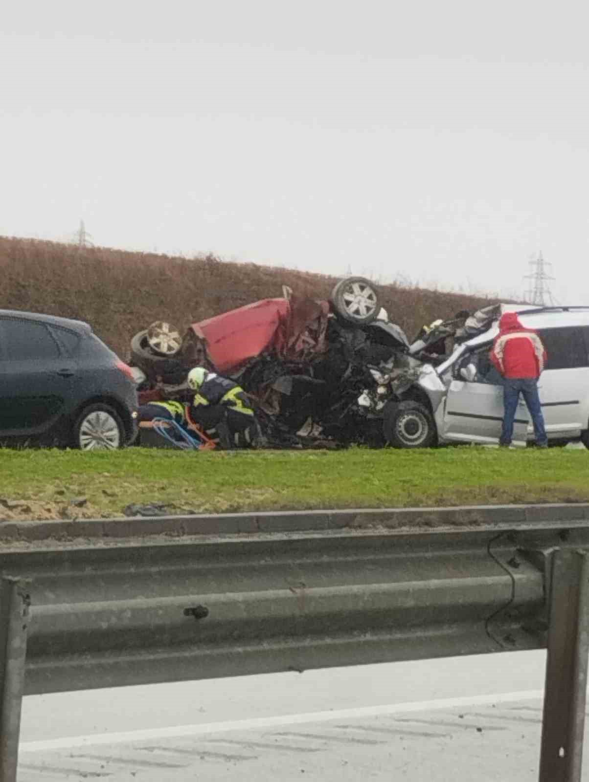 Kırklareli’nde feci kaza: 2 ölü, 1 yaralı 