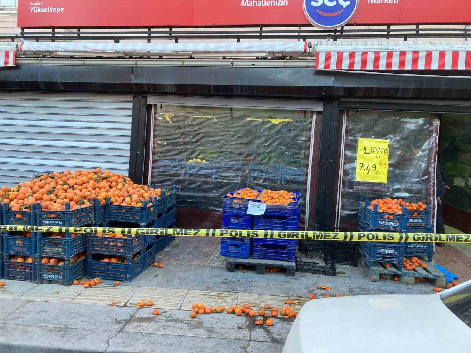 Ankara’da markete kanlı baskın: 1 ölü, 2 yaralı 