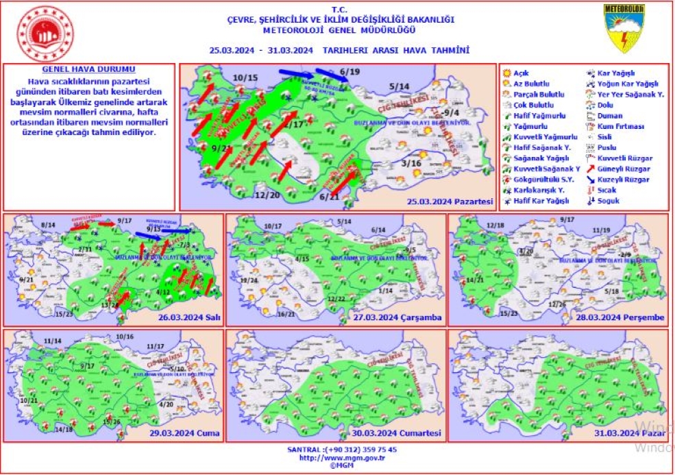 23 il için fırtına ve sağanak uyarısı