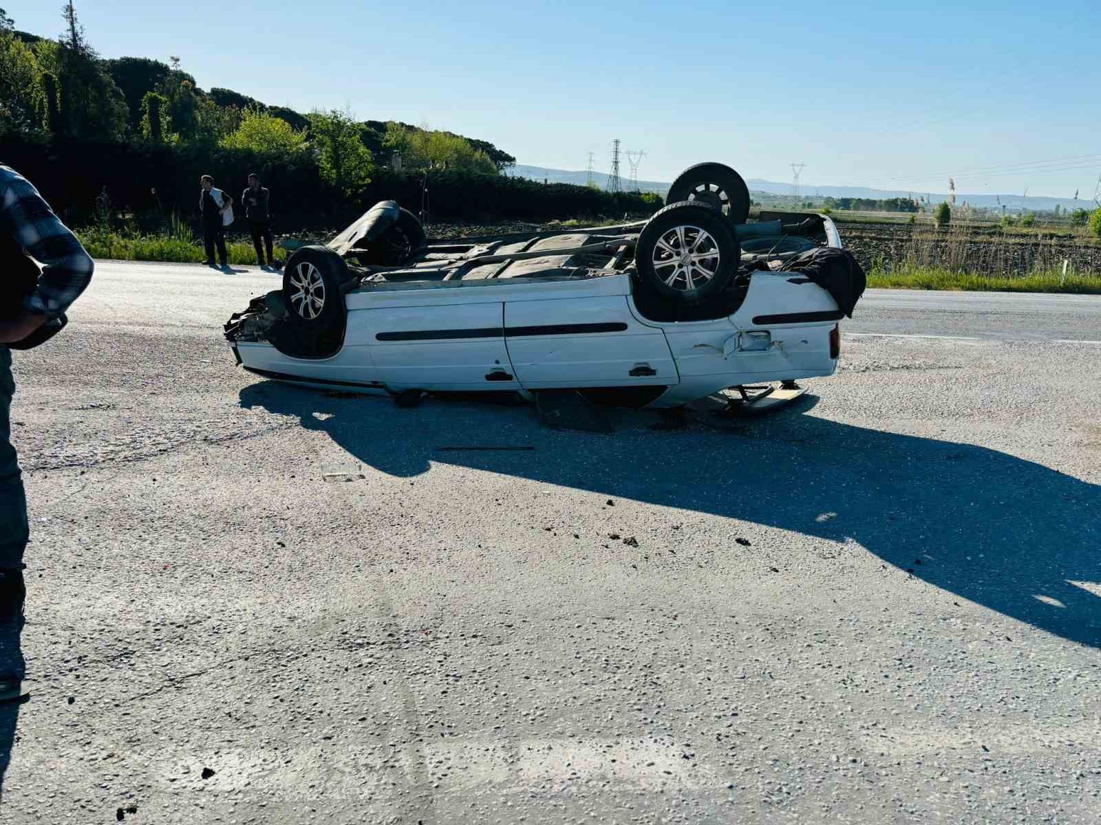 G&ouml;nen&rsquo;de trafik kazası; 4 yaralı 