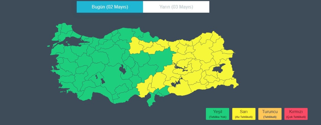 Meteoroloji'den 34 il için sarı kodlu uyarı verildi!