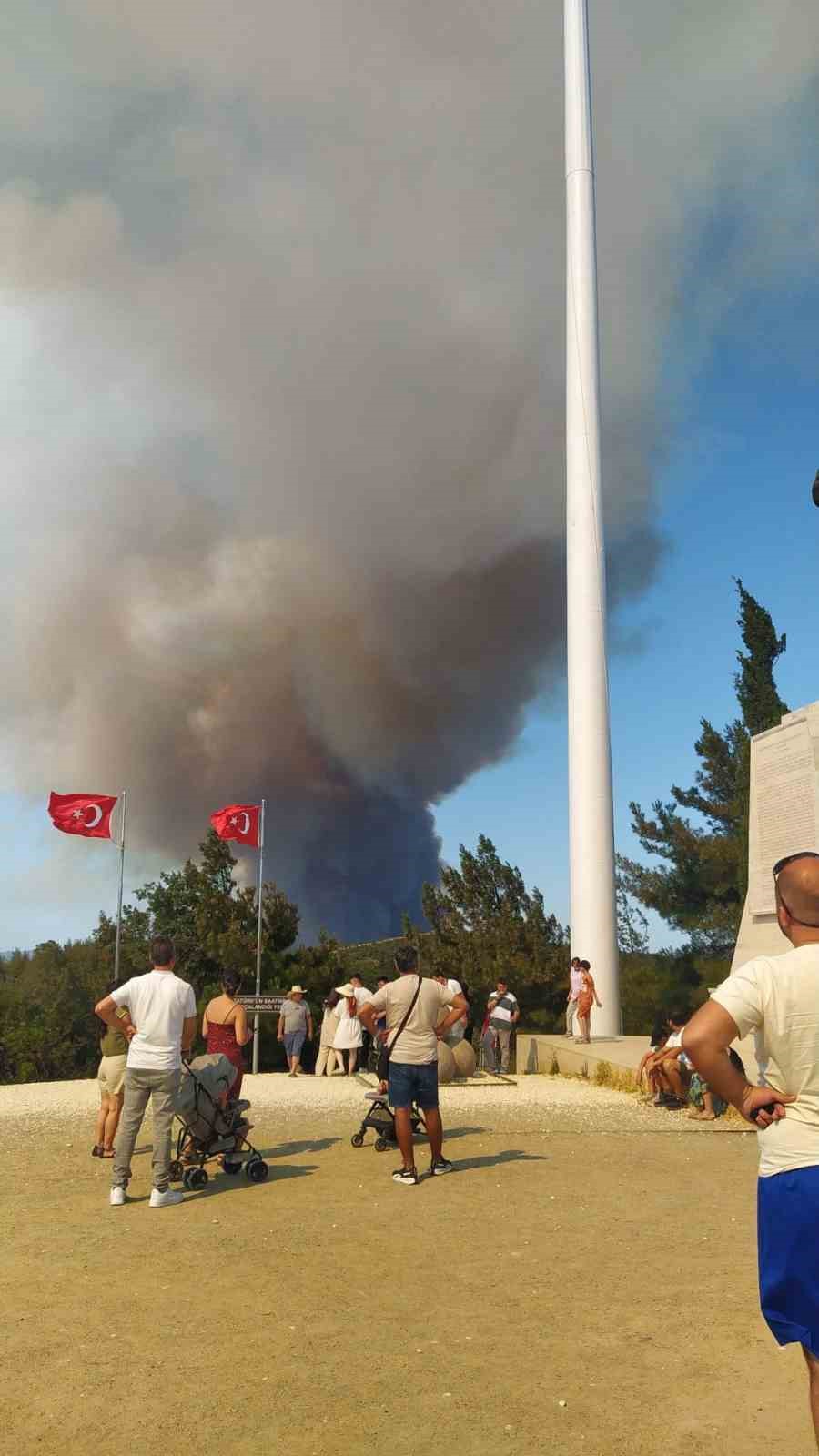 Çanakkale yangınında Anafartalar köyü boşaltıldı 