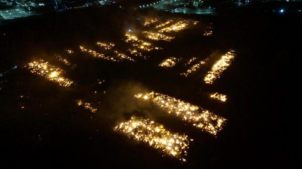 S&ouml;ke OSB &lsquo;yanardağ&rsquo; g&ouml;r&uuml;n&uuml;m&uuml; aldı