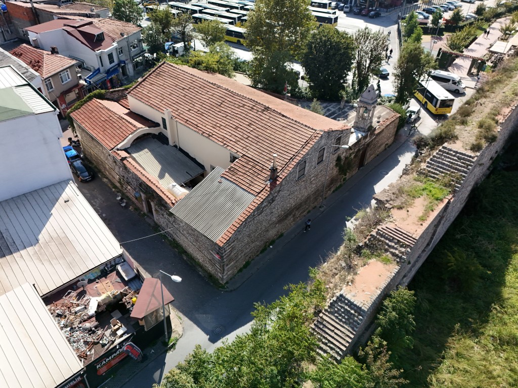 Ayios Nikolaos Kilisesi havadan görüntülendi