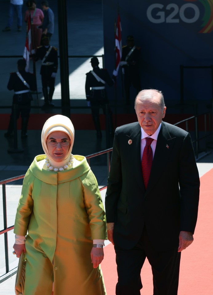 Cumhurbaşkanı Erdoğan, G20 Zirve’sinde resmi törenle karşılandı