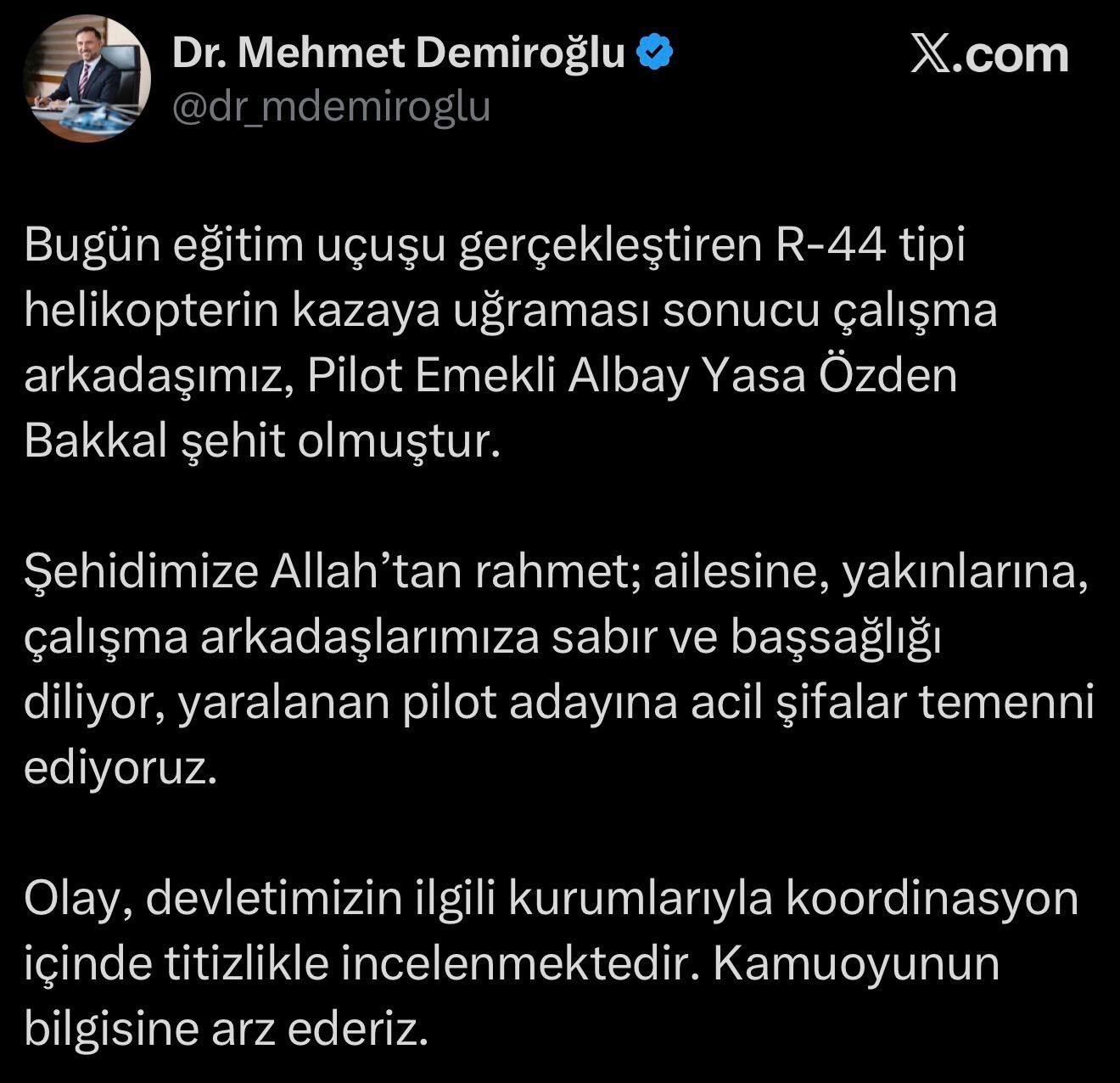 helikopter-kazasinda-yaralanan-pilot-adayinin-tedavisi-suruyor