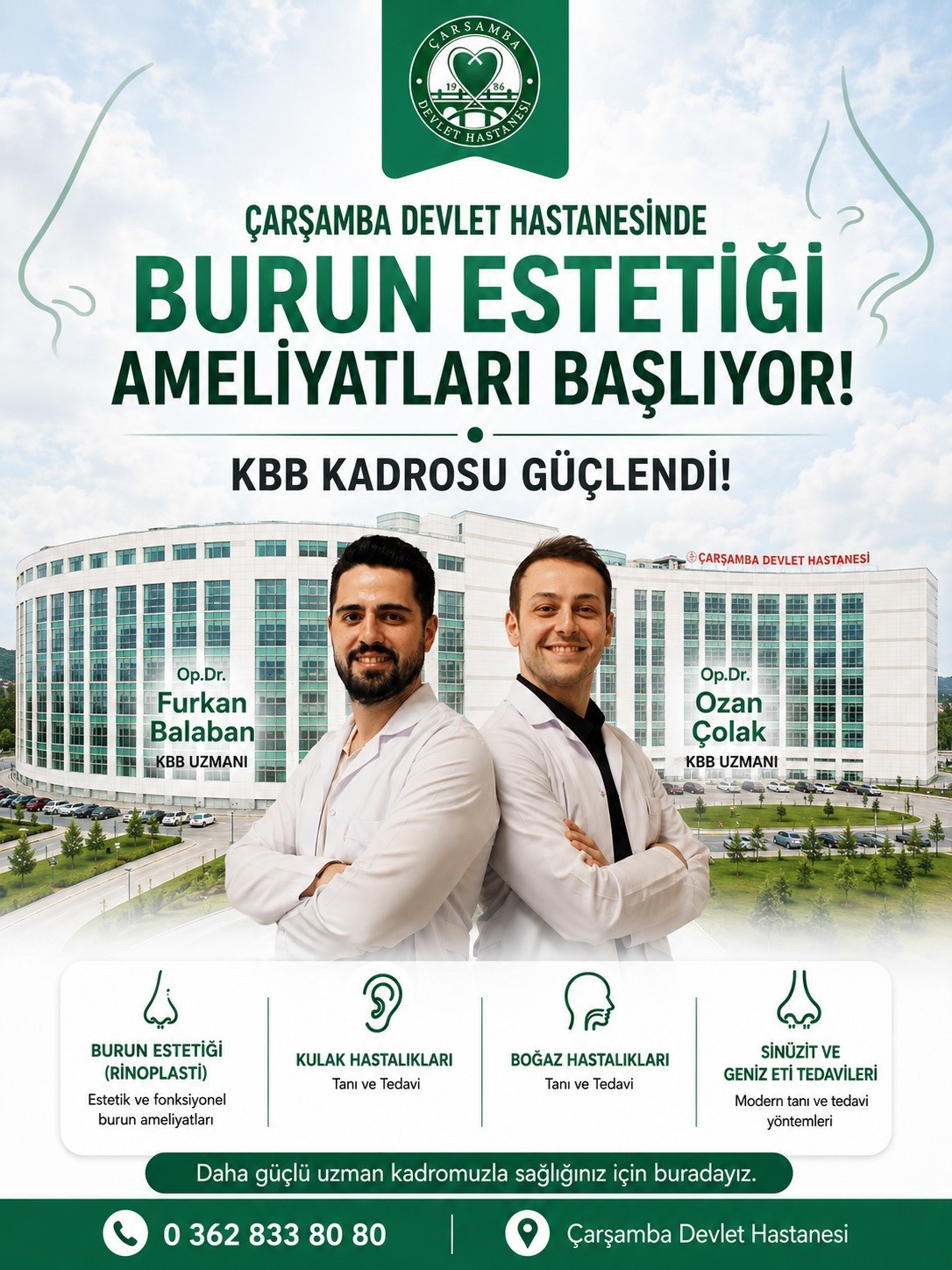 carsamba-devlet-hastanesi-nde-kbb-kadrosu-guclendi-burun-estetigi-ameliyatlari-basliyor