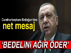 Cumhurbaşkanı Erdoğan'dan sert sözler: Kimse operasyona yeltenmesin...