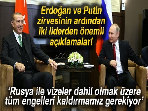 Cumhurbaşkanı Erdoğan: 'Suriye'de siyasi bir çözüm olmasında mutabıkız'