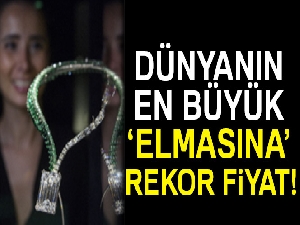 Dünyanın en büyük elmasına rekor fiyat