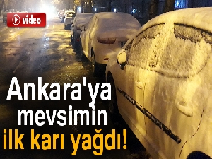 Ankara’da mevsimin ilk karı yağdı
