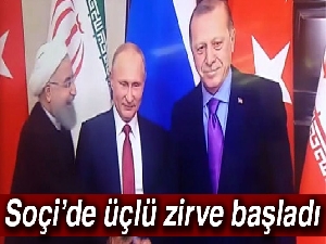 Soçi’de üçlü zirve başladı