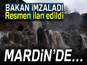 Türkiye’nin 223. tabiat parkı Mardin’de ilan edildi