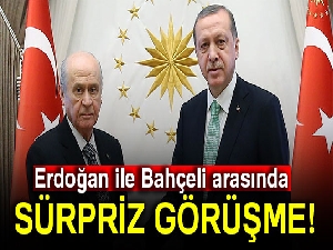 Erdoğan ile Bahçeli arasında sürpriz görüşme!