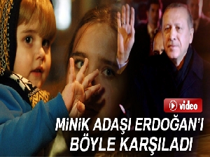 Cumhurbaşkanı Erdoğan, minik adaşı ile buluştu