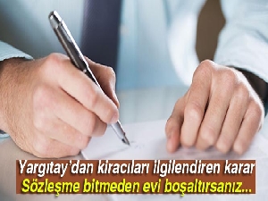 Yargıtay'dan kiracıları ilgilendiren karar