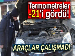 Termometreler -21 dereceyi gördü! Araçlar çalışmadı
