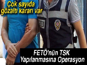 FETÖ'nün TSK yapılanmasına operasyon