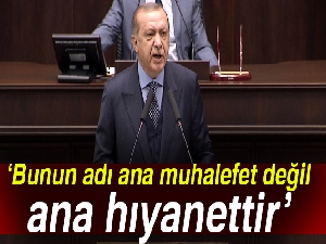 Cumhurbaşkanı Erdoğan: Bunun adı ana muhalefet değil, ana hıyanettir