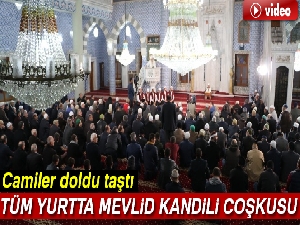 Rize Merkez Sahil Camii'nde Mevlit Kandili özel programı