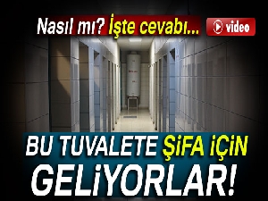 Bu tuvalete şifa için geliyorlar