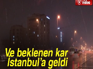Son dakika! İstanbul'a ilk kar yağdı