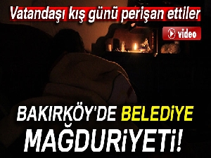 Vatandaştan Bakırköy Belediyesi'ne tepki: Tüplü ocakla ısınmaya çalıştılar