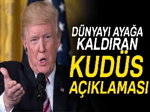 Son dakika haberleri! ABD Başkanı Donald Trump'tan Kudüs açıklaması