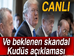 Son dakika haberleri! Ve Trump'tan beklenen Kudüs açıklaması geldi