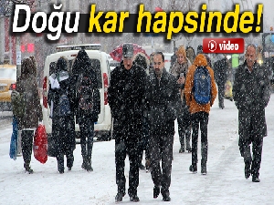 Doğu kar hapsinde |Bazı yollar ulaşıma kapandı
