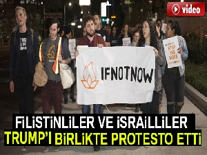 Trump, İsrail ve Filistinliler tarafından protesto edildi